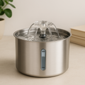 Fuente de Agua Inteligente para Mascotas – Dispensador Automático de Acero Inoxidable 304 con Filtro, Gran Capacidad