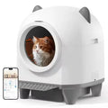 Bac à litière automatique intelligent autonettoyant pour chat avec fonction de nettoyage facile en plastique pour le nettoyage de la litière pour chat