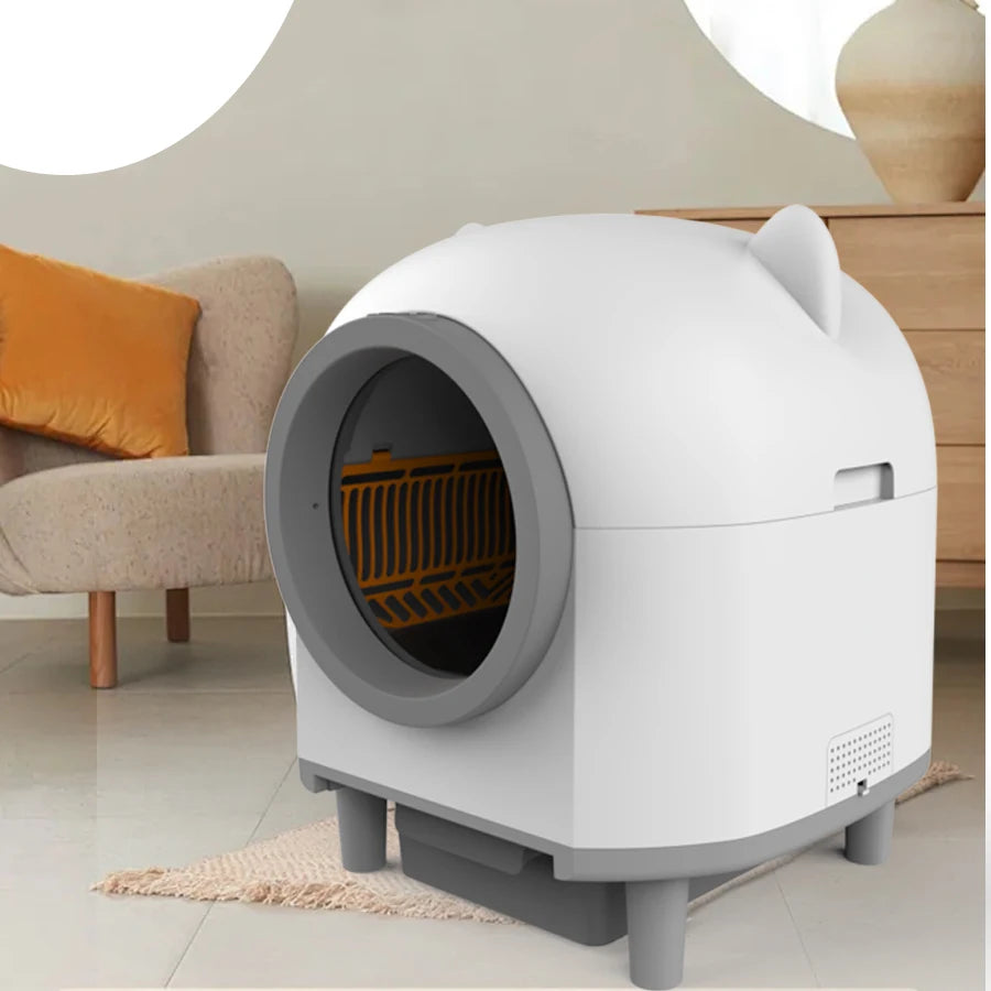 Bac à litière automatique intelligent autonettoyant pour chat avec fonction de nettoyage facile en plastique pour le nettoyage de la litière pour chat