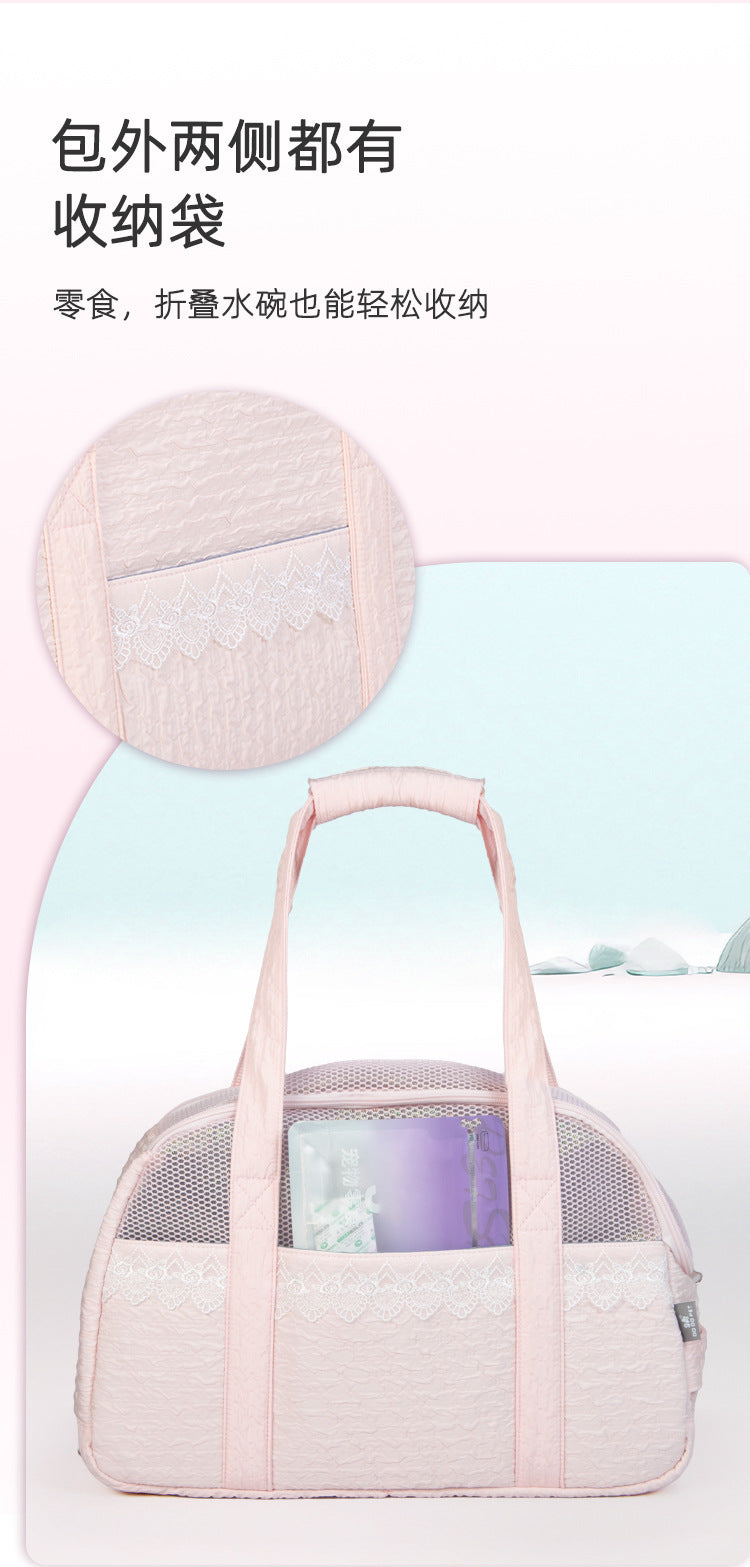 Sac à Chat en Dentelle Sac à Chat Petit Sac pour Chien Sac pour Chien Respirant Sac à Chat Portable Sac à Dos pour Animaux de Compagnie à l'Épaule