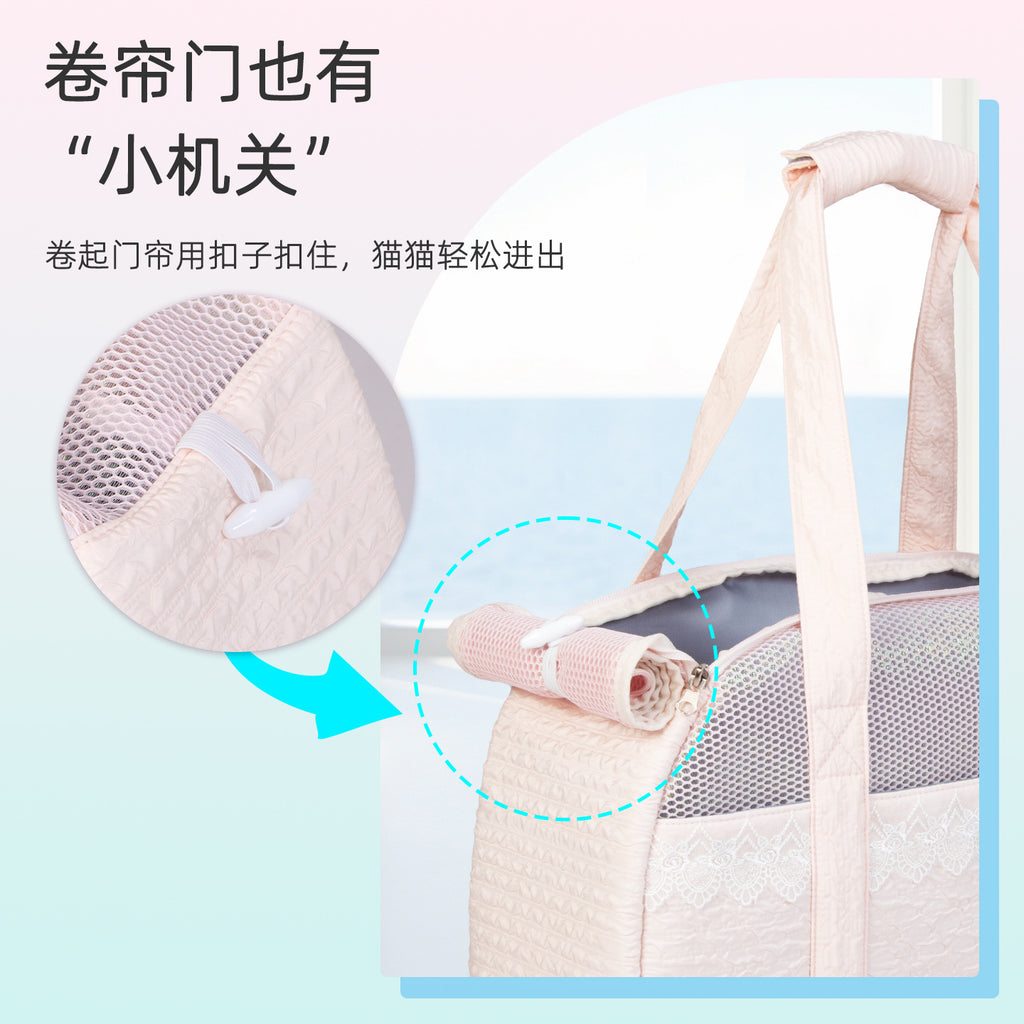 Sac à Chat en Dentelle Sac à Chat Petit Sac pour Chien Sac pour Chien Respirant Sac à Chat Portable Sac à Dos pour Animaux de Compagnie à l'Épaule
