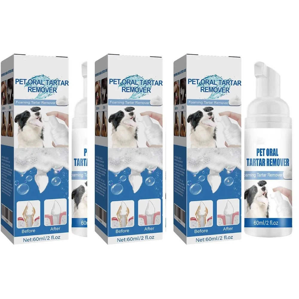 Teeth Cleaning Pet Dental Calculus Foaming Oral Hygiene Breath Fresher 1/2/3pcs 60ml Pet Dental Tartar Oral Spray For Cat Dogs