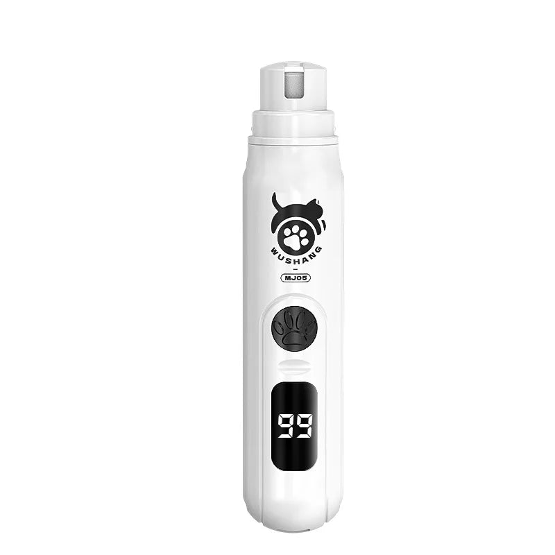 Lime à ongles pour chien 3 vitesses Faible vibration Coupe-ongles électrique pour animaux de compagnie avec affichage numérique Rechargeable USB-C Lime à ongles pour chat