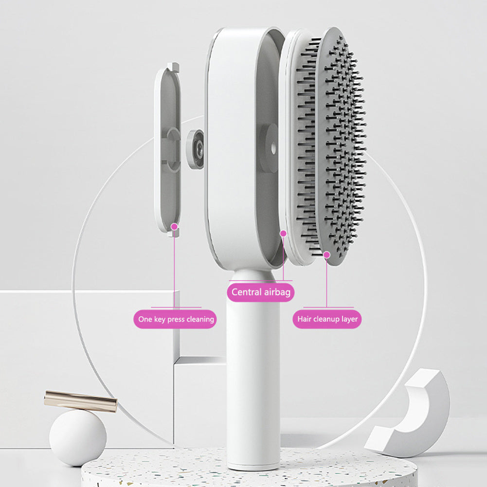 Brosse Auto-Nettoyante 3D – L’Allié Idéal pour des Cheveux Sains et Sans Douleur